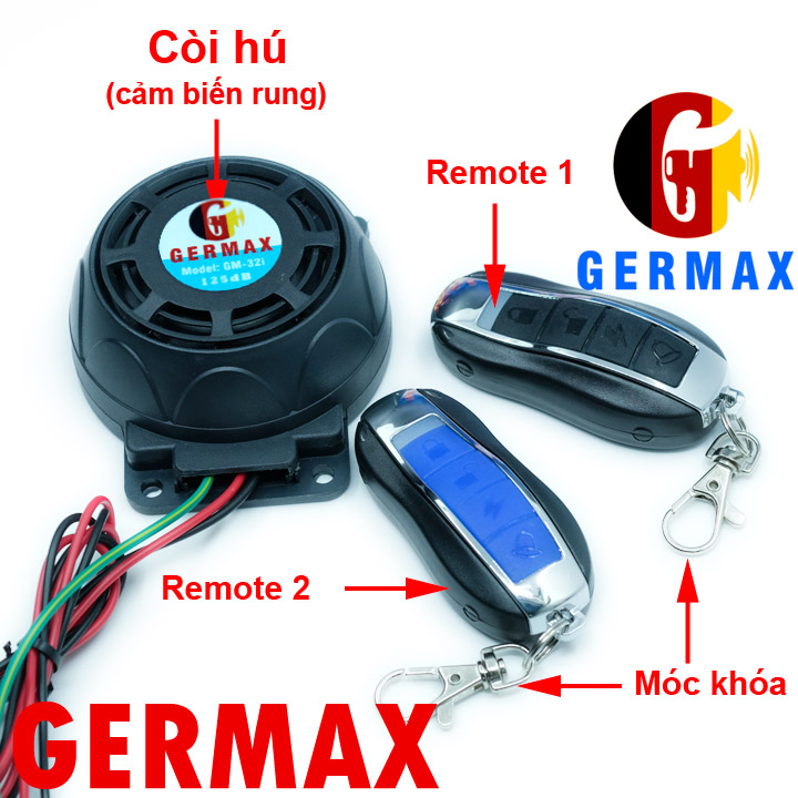 báo động chống trộm xe Germax GM-32i-XD